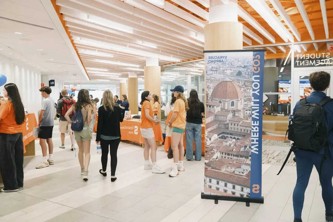 The Syracuse Abroad Open House is held during 2024 Welcome Week.